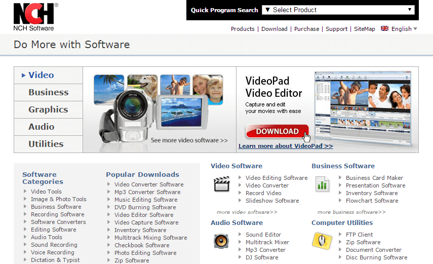 nch video software